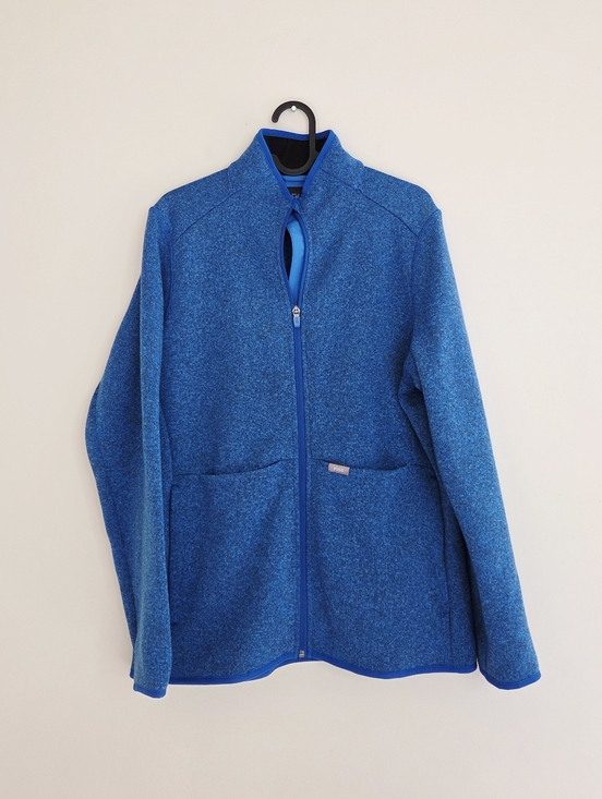 Figs Jackets & Blazers - Figs On-Shift Fleece Jacet Blue XL Blue